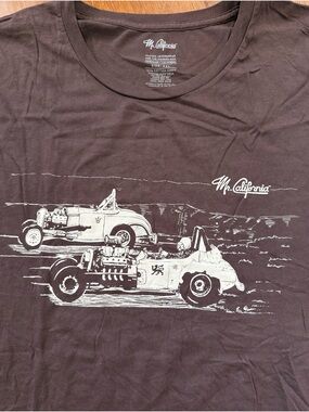 Men's Brown designer vintage Tee